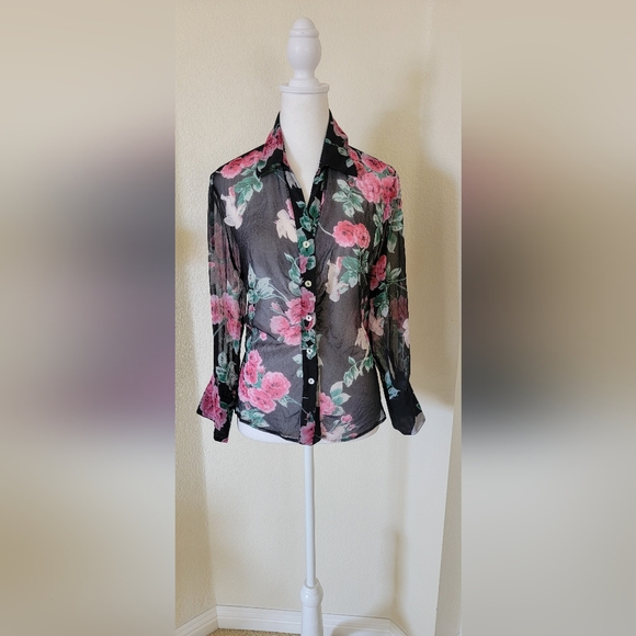 TESS Tops - 100% Silk Blouse by Tess, size 10